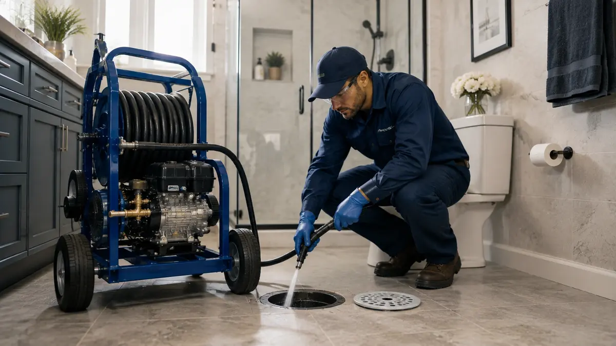 Bathroom Drain Hydro Jetting in Adelanto